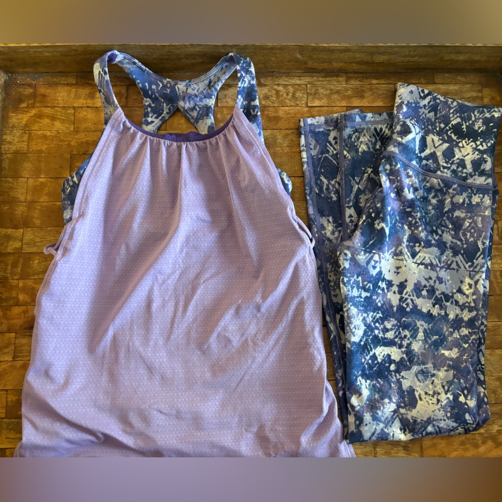 Size 12 Ivivva tank and leggings set